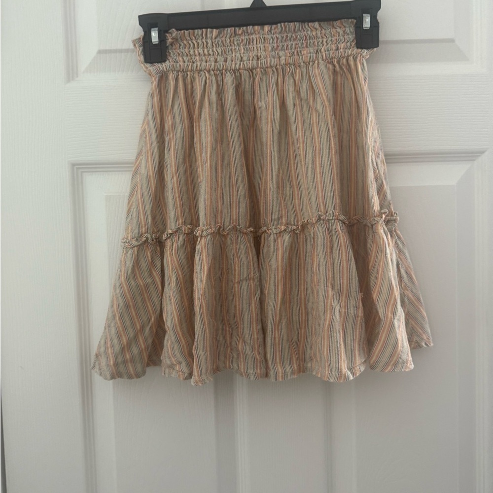 Marine Layer Striped Tiered Skirt Size Small Style # 15479. - Picture 3 of 4